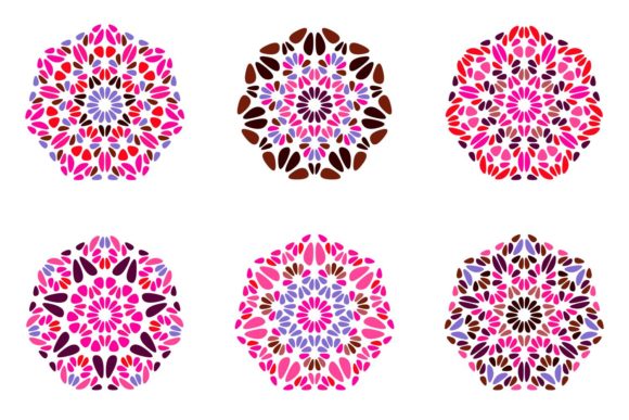 6 Floral Heptagon Logo Designs: Blending Geometry and Organic Branding