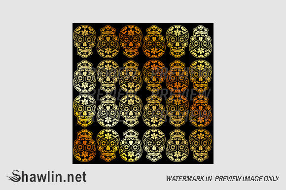 Exploring the Rich Symbolism and Artistry of Golden Calavera Floral Skulls