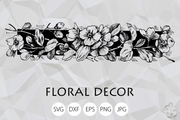 Floral Decor Design Element Cut File: Versatility in Modern Digital Crafting
