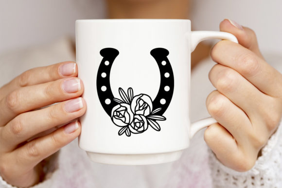 Floral Horseshoe and Horseshoe Monogram: Digital Designs for Creative Projects