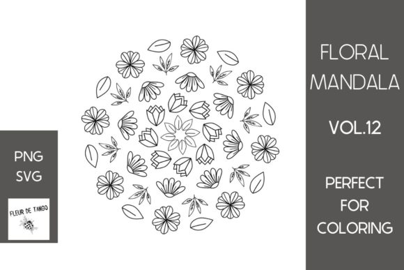 Floral Mandala Vol.12: Versatile SVG & PNG Designs
