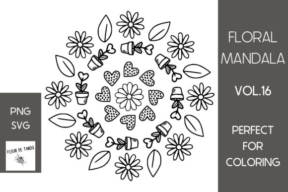 Floral Mandala Vol.16: A Practical Guide to Digital Design Versatility
