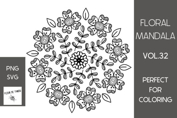 Floral Mandala Vol.32: Versatile SVG & PNG Designs