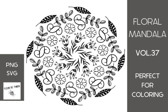Floral Mandala Vol.37: Practical Applications for Crafters and KDP Publishers