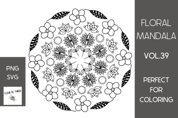 Floral Mandala Vol.39: SVG & PNG for Crafting