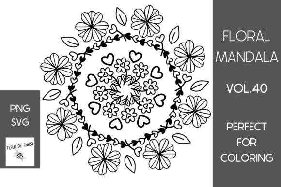 Floral Mandala Vol.40: A Practical Asset for Digital Crafting and KDP Publishing
