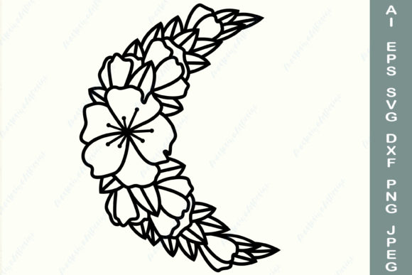 Floral Moon Monogram: A Complete Guide to Digital Cutting Files and Instant Downloads