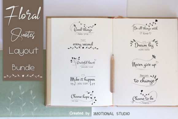 Floral Quotes Layout Bundle: Strategic Asset Management for Creative Projects