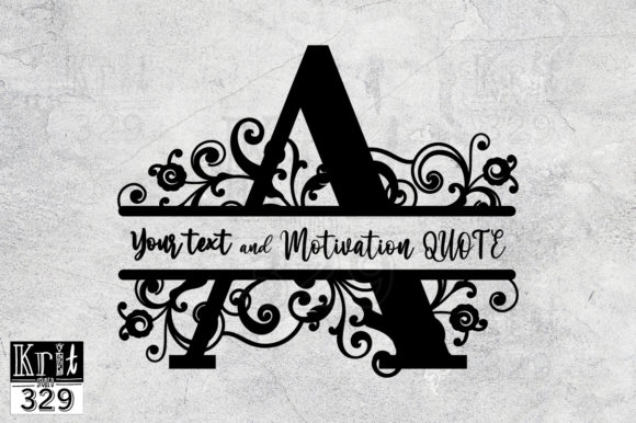 Floral Vine Alphabet Monogram Design Guide