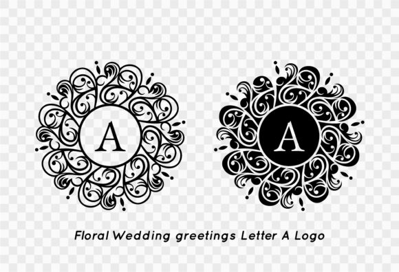 Letter A Floral Logo: Elegant Designs for Cards