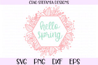 Welcome Spring with a Floral Hexagon Wreath